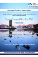 Hydro Nation Scholarship Programme 2018 – Extra Call